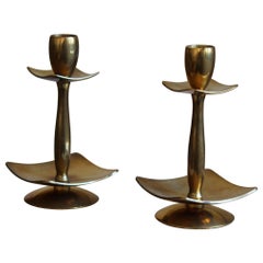 Dantorp Design, Candle Sticks, Brass, Denmark, 1960s