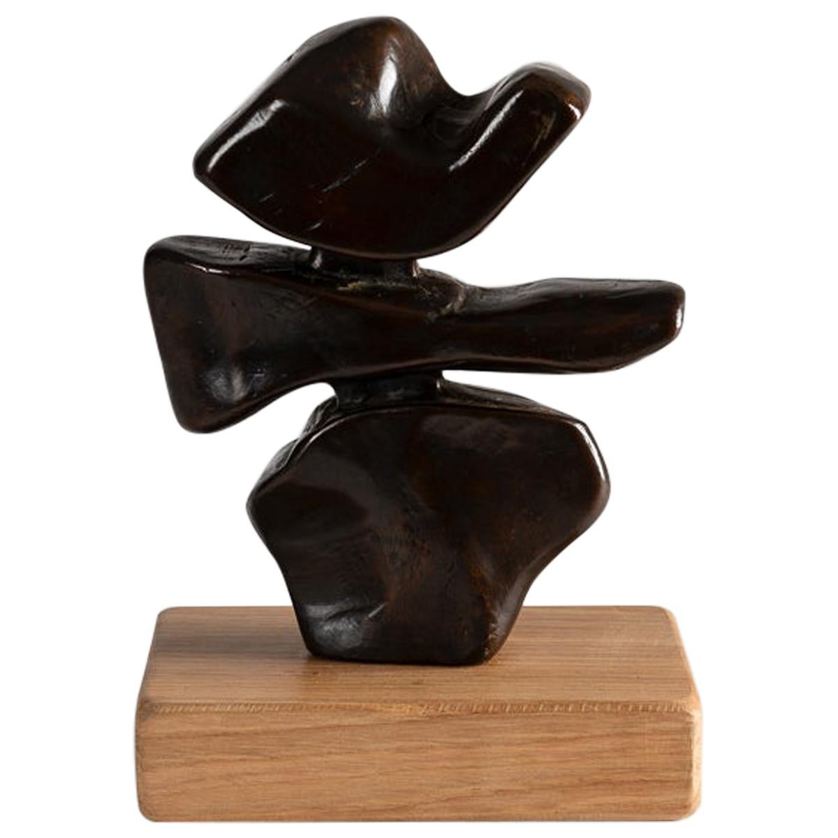 Sculpture en bronze Dantza IV de Zigor « Kepa Akixo », Pays Basque, 1995