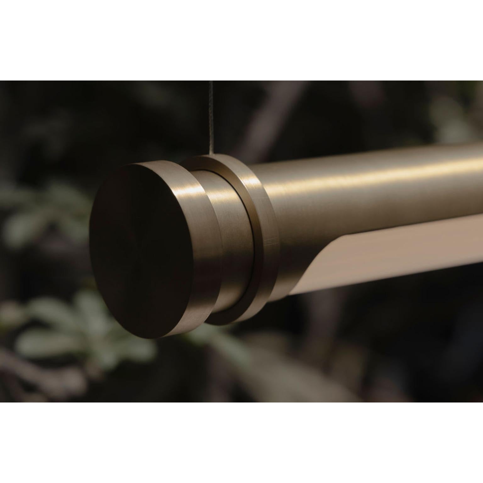 Messicano Danú 63, apparecchio a sospensione medio in ottone spazzolato di Nuumbra in vendita