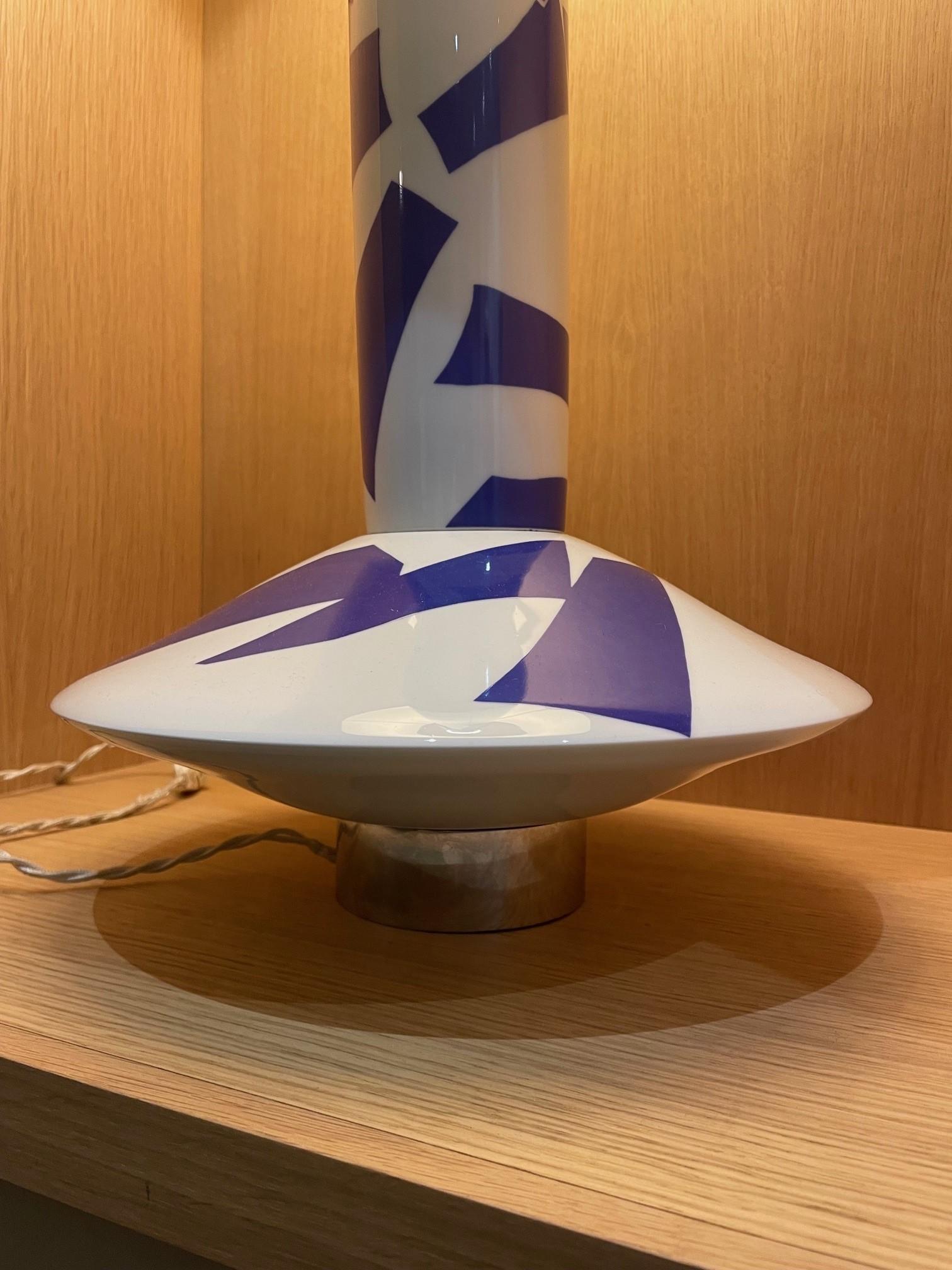 Émaillé Lampe Danube en céramique par Alicia Penalba en vente