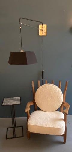 Vernickelter Wandleuchter Danube von Bourgeois Boheme Atelier