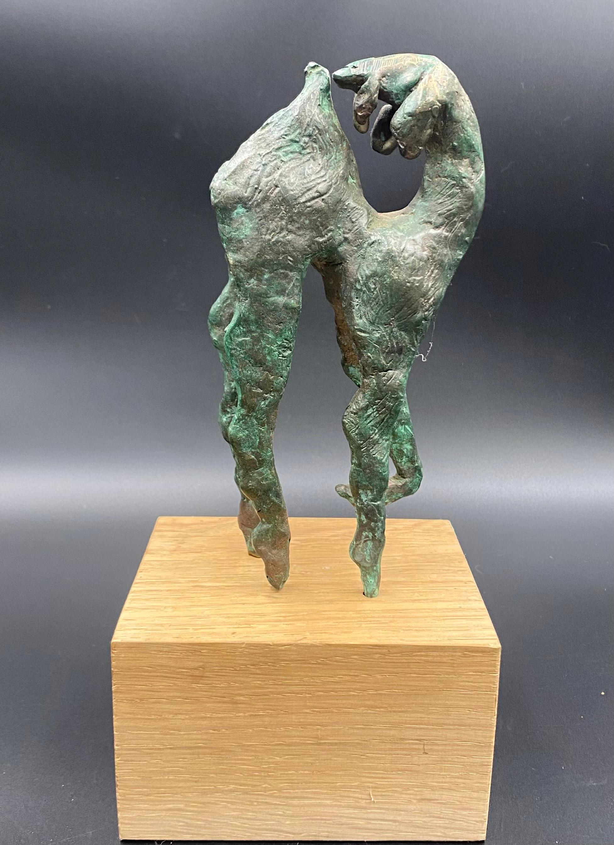 Utilizzando la tecnica della cera persa, tutti i bronzi di Danuta sono originali e unici. 

Bronzo patinato su Oak

