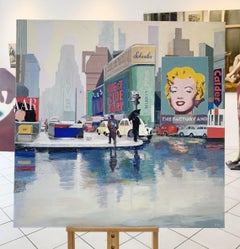New York City - Peinture figurative contemporaine, Pop art, artiste polonais