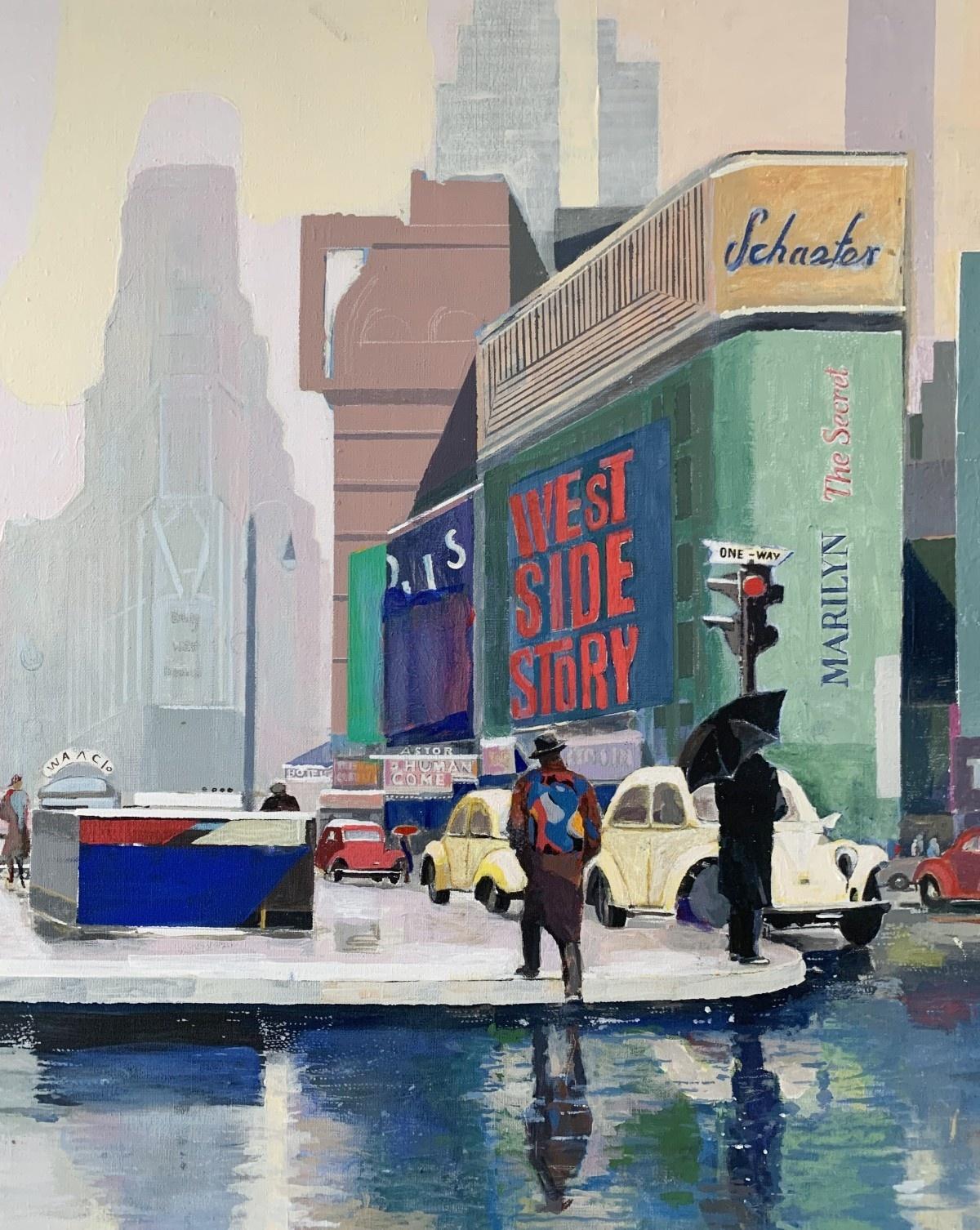 New York City - Contemporary figurative Painting, Pop art, Polish artist For Sale 1