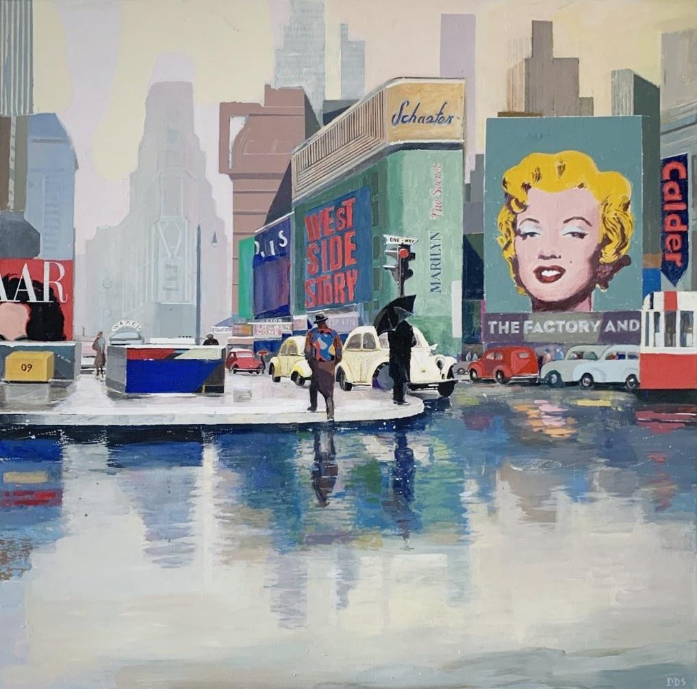 New York City - Contemporary figurative Painting, Pop art, Polish artist