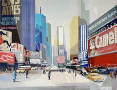 Nueva York - Pintura figurativa contemporánea, arte pop, artista polaco