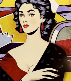 Elisabeth IV. Contemporary figurative Print, Iconic, Pop art, Polish artist