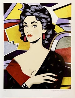 Elisabetta IV. Stampa figurativa contemporanea, Iconico, Pop art, Artista polacco