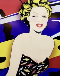 Monroe. Zeitgenössische figurative Grafik, Ikonisch, Pop Art, Polnischer Künstler