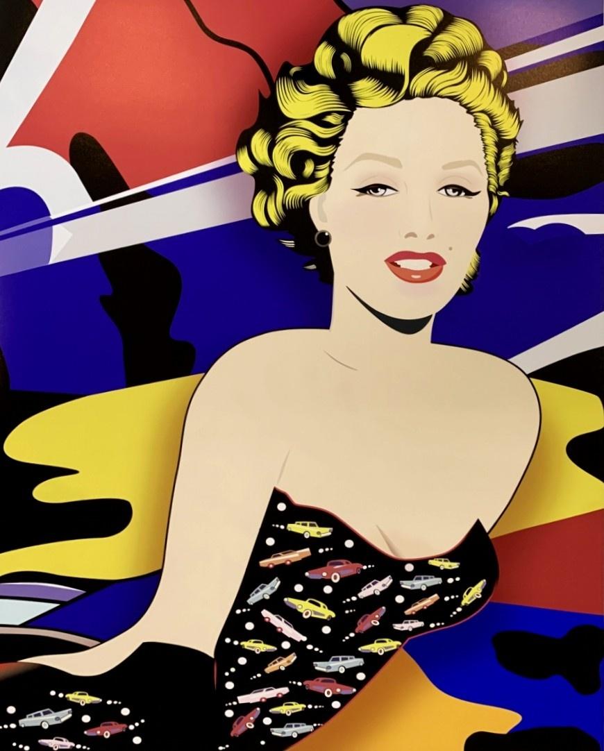 Monroe. Grabado figurativo contemporáneo, Icono, Arte pop, Artista polaco