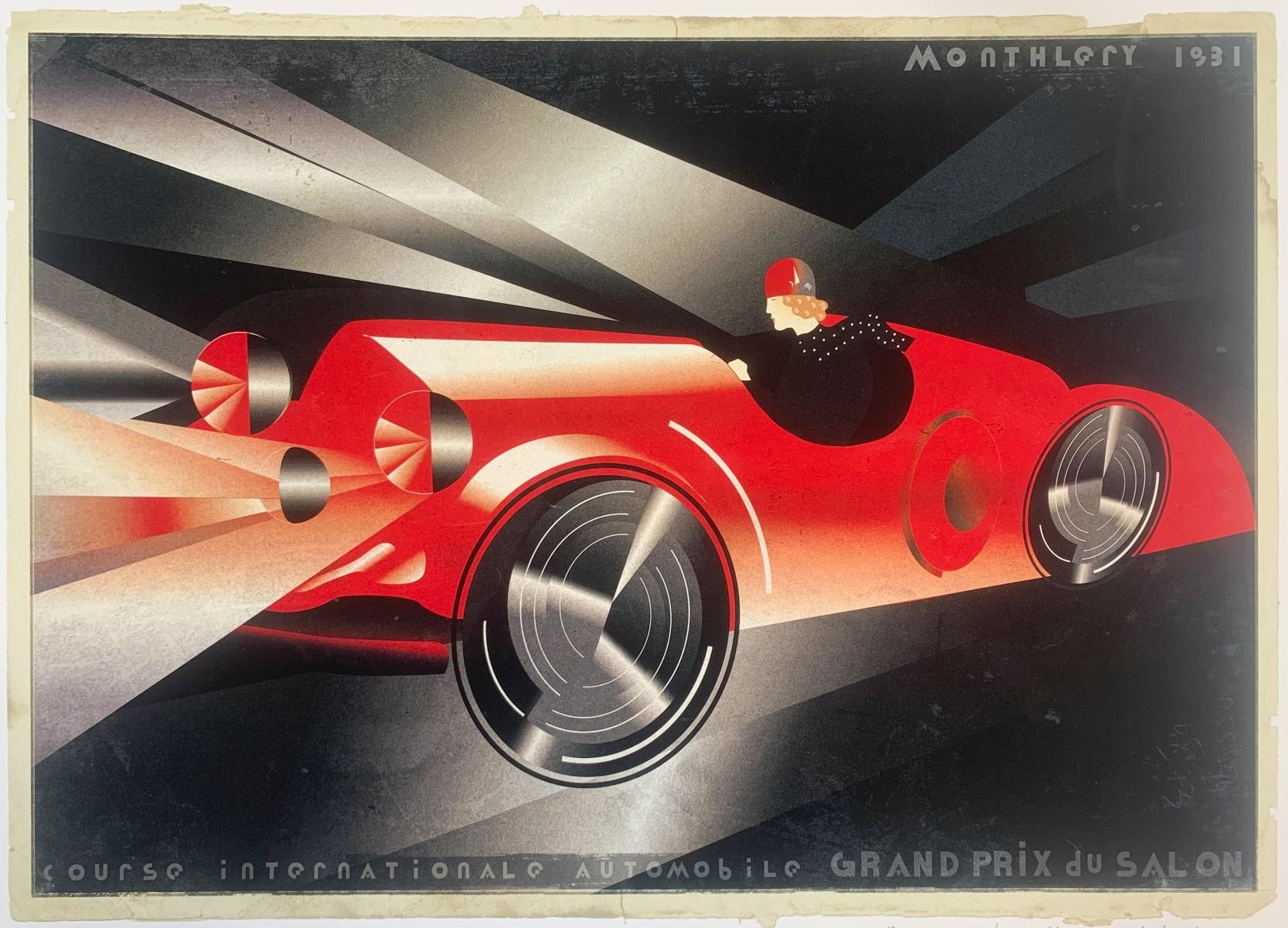 Figurative Print di Danuta Dąbrowska-Siemaszkiewicz - Monthlery 1931. Stampa figurativa contemporanea, Pop art, Art déco, Arte polacca