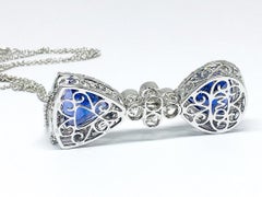 18k Gold 9.38tcw Tanzanite & 1.50tcw Diamonds Pendant Necklace