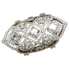 18 Karat White 13g Gold 3.80 Carat Diamond Ring
