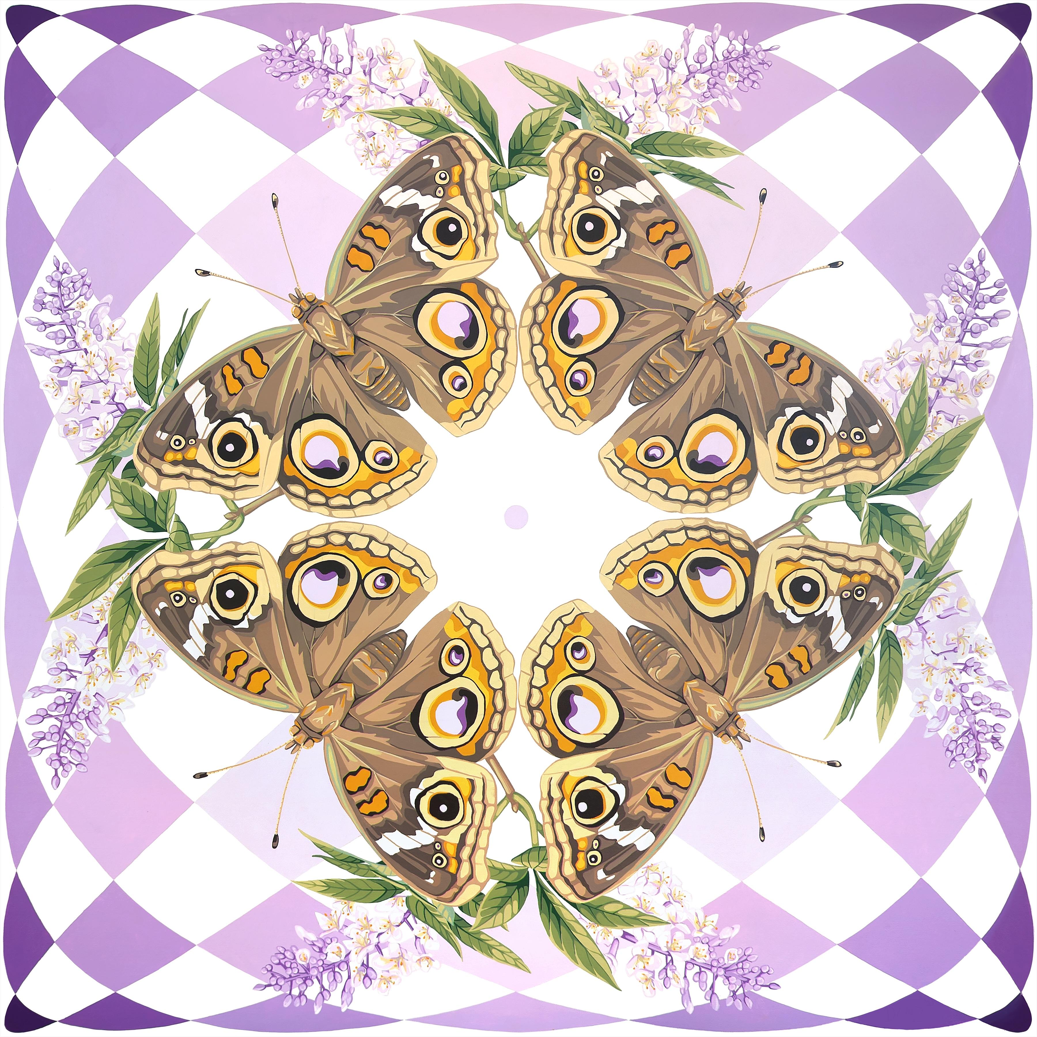 Danza Davis Animal Painting - KALEIDOSCOPE: Buckeyes