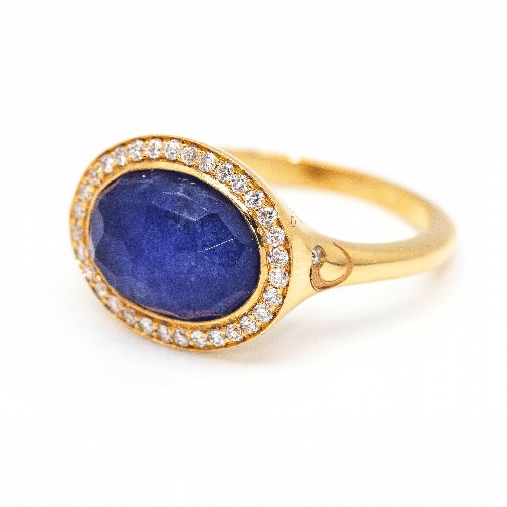 Anello DANZE con zaffiro e diamante In condizioni Nuovo in vendita a Barcelona, CT