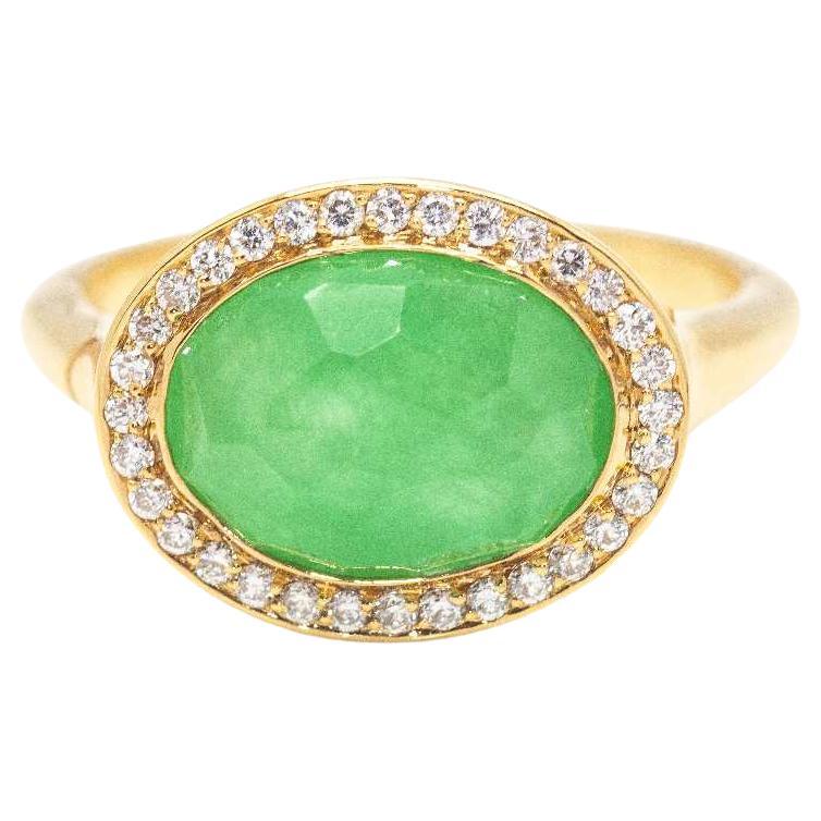 Anello DANZE in oro giallo e diamanti in vendita