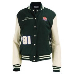 Danzy Oversized Wool Felt Bomber Jacket Small