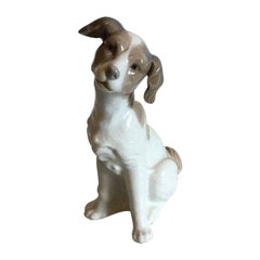 Vintage DAO Lladró Porcelain Figurine of Spaniel