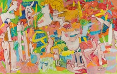 "Divino Amor". Abstracto, figurativo, Arte callejero, color brillante