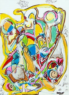 "Genial II". Abstracto, figurativo, Arte callejero, color brillante