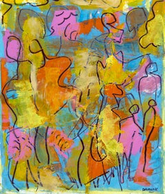 "Plenitud 1". Astratto, figurativo, Street art, colore brillante