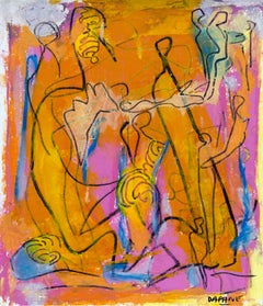 "Plenitud 6". Abstracto, figurativo, Arte callejero, color brillante