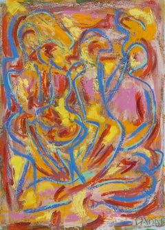 "Relaciones". Abstracto, figurativo, Arte callejero, color brillante