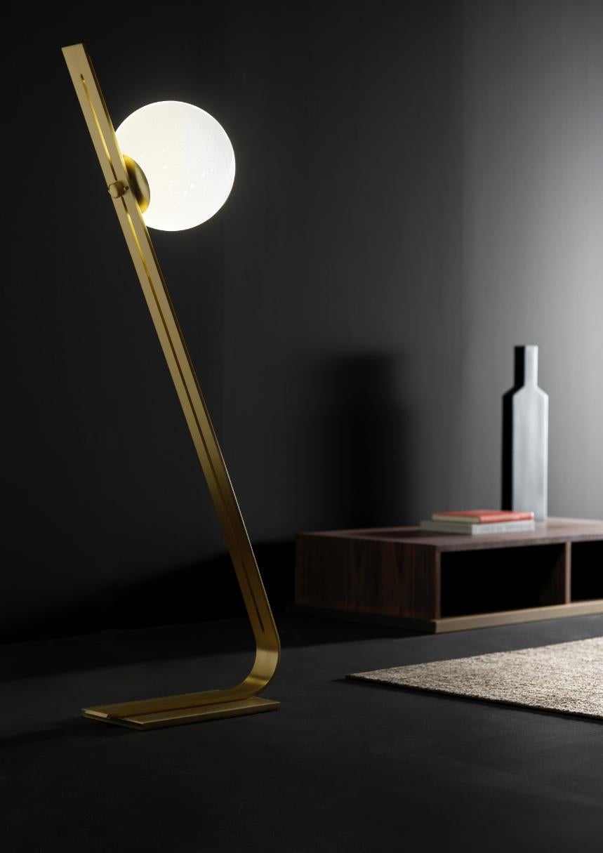 Modern Daphne Brass Italian Floor Lamp by Esperia