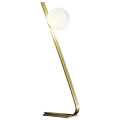 Daphne Brass Italian Floor Lamp by Esperia