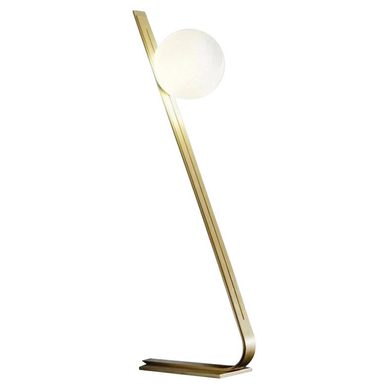 Daphne Brass Italian Floor Lamp by Esperia For Sale