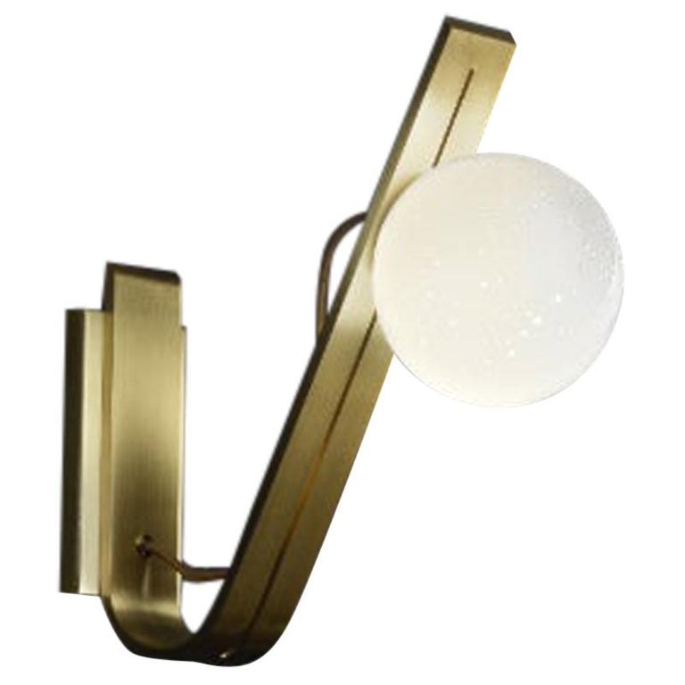 Daphne Brass Italian Sconce For Sale at 1stDibs