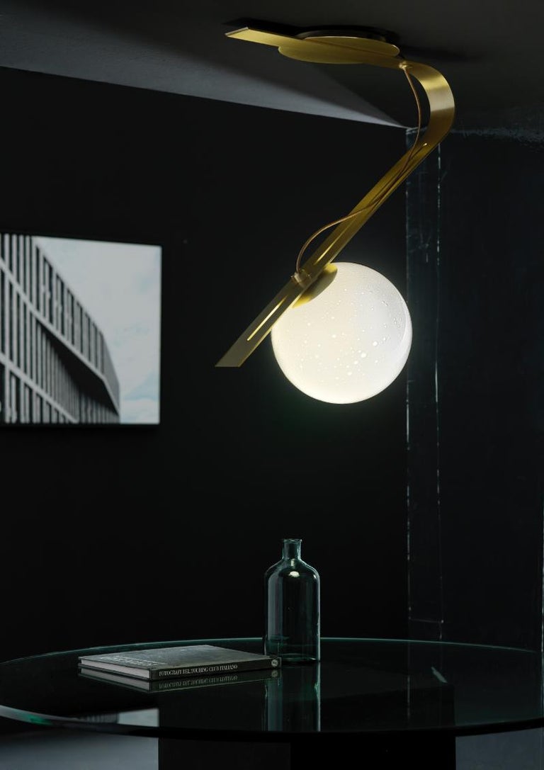 Daphne Brass Italian Table Lamp For Sale at 1stDibs