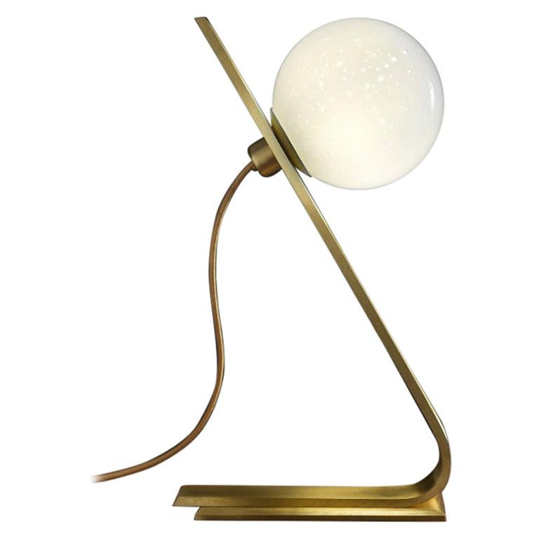 Daphne Brass Italian Table Lamp For Sale