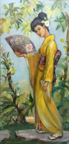 Ayaka - Early Californian portrait; Daphne Huntington; 1910-2012; oil on board
