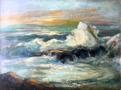 Seascape; Daphne Huntington (American 1910 - 2012); oil on board