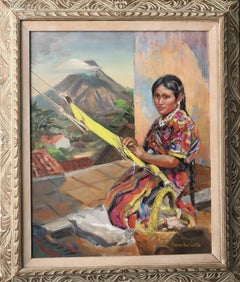 Working woman; Daphne Huntington (American 1910 - 2012); oil on linen