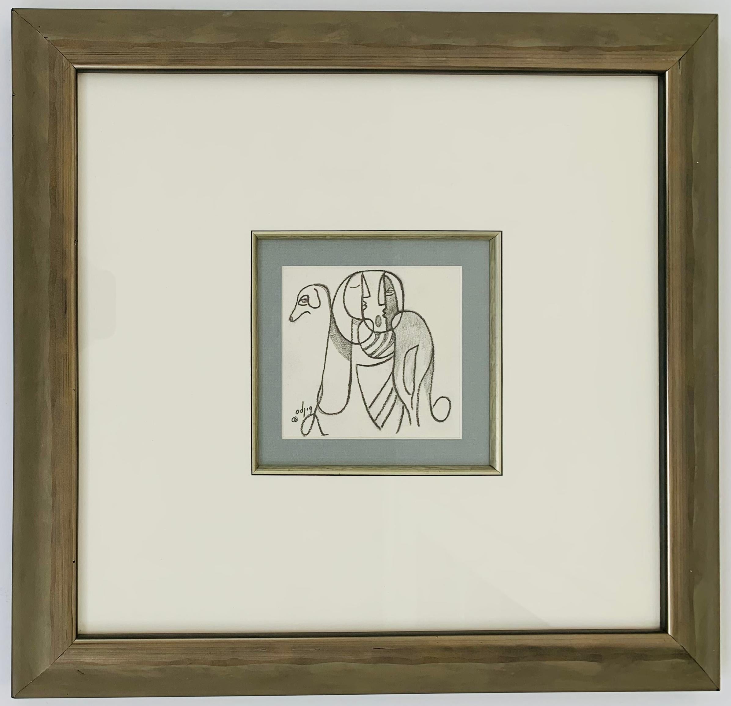 Daphne Odjig, Canadian, 1919-2016
UNTITLED
graphite on paper
4 x 4 in (sight)
 
Signed lower left
PROVENANCE
Hambleton Galleries; Kelowna, BC
Private collection, Kelowna, BC

framed