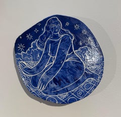 Assiette bleue 02