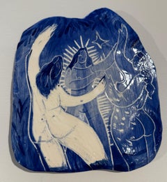 Assiette bleue 04