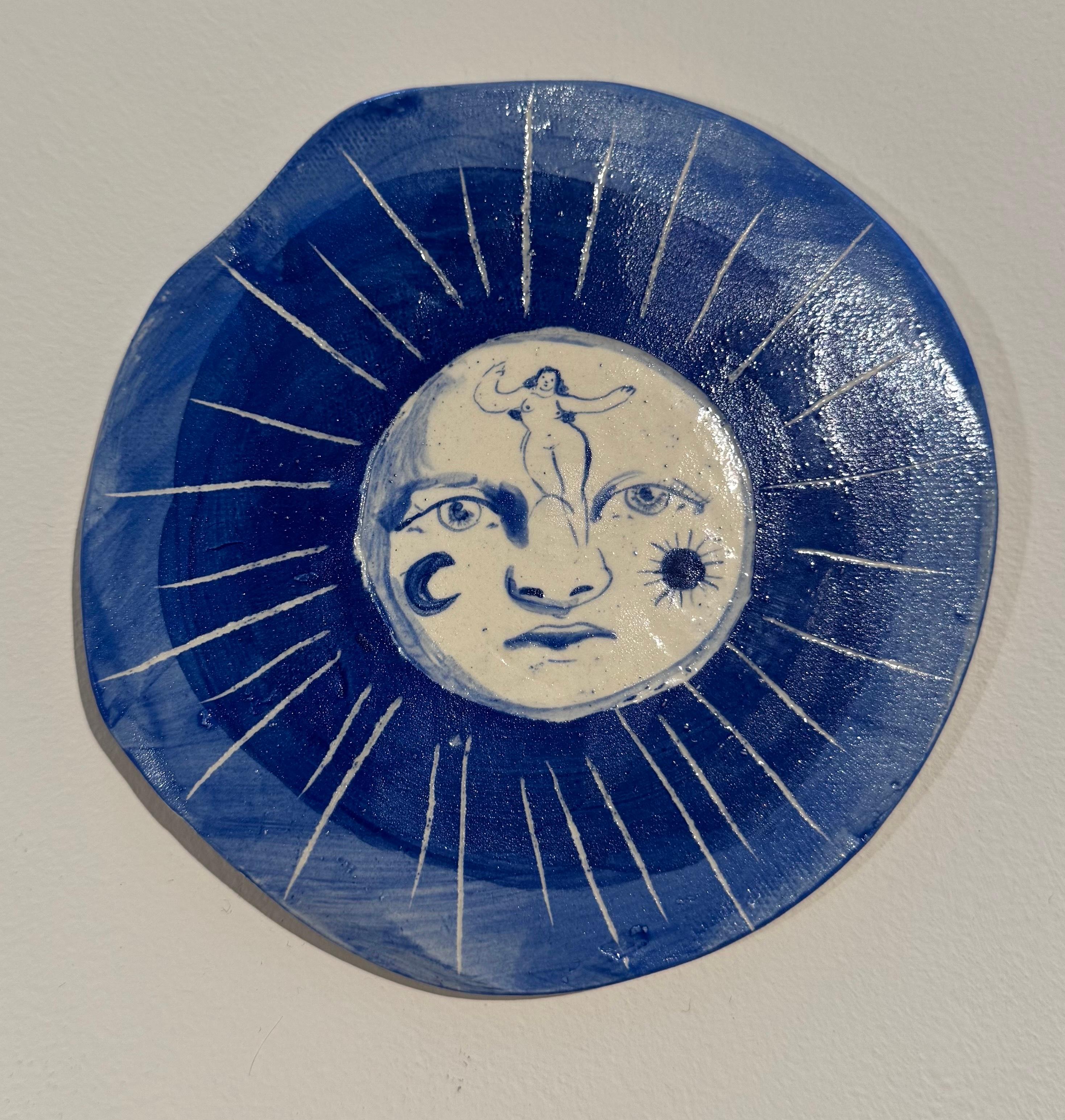 Assiette bleue 09