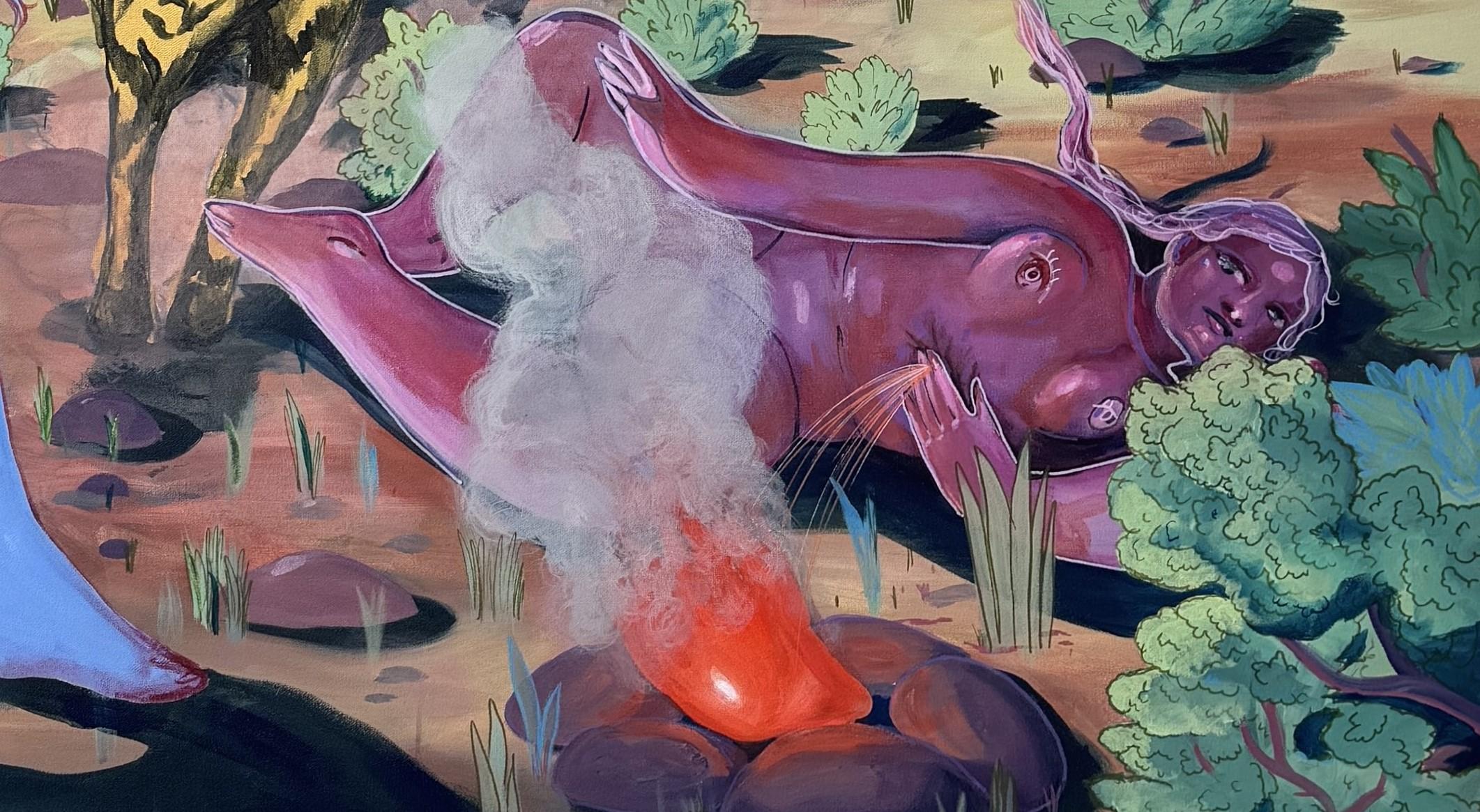 Badland - Painting Contemporáneo de Daphne Sweet