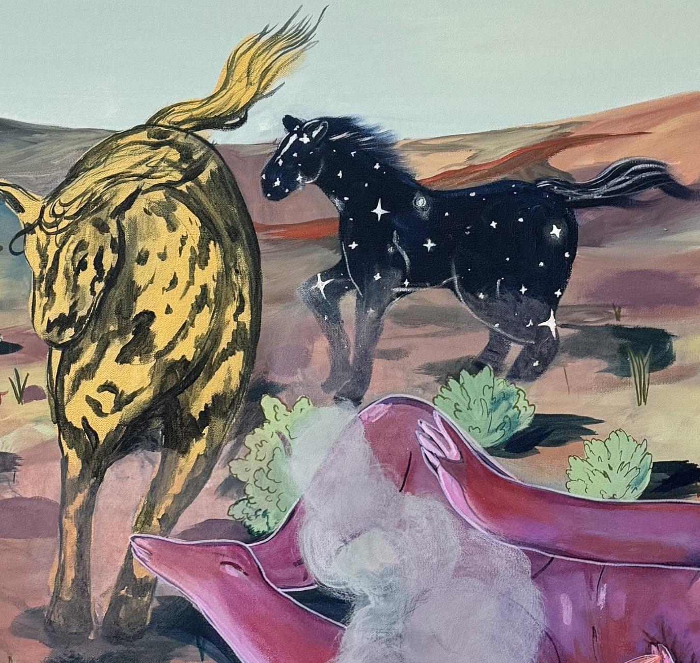Badland - Animal Painting Gris de Daphne Sweet