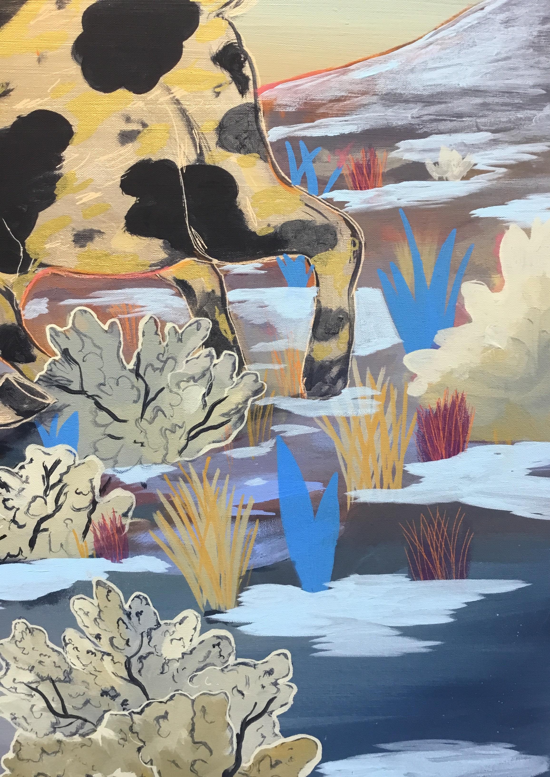 Sie reitet den Himmel (Zeitgenössisch), Painting, von Daphne Sweet