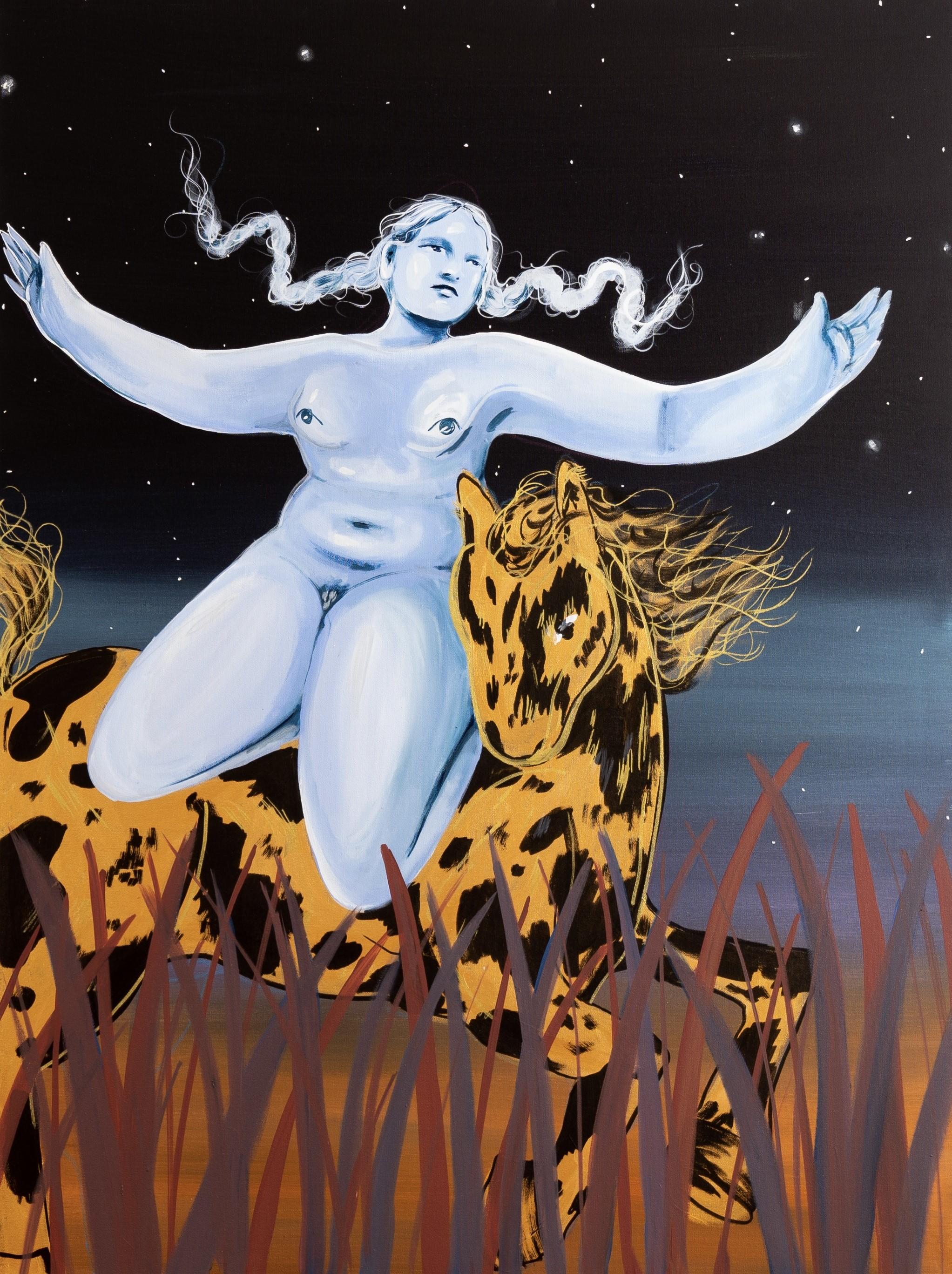 Daphne Sweet Animal Painting – Südwinde