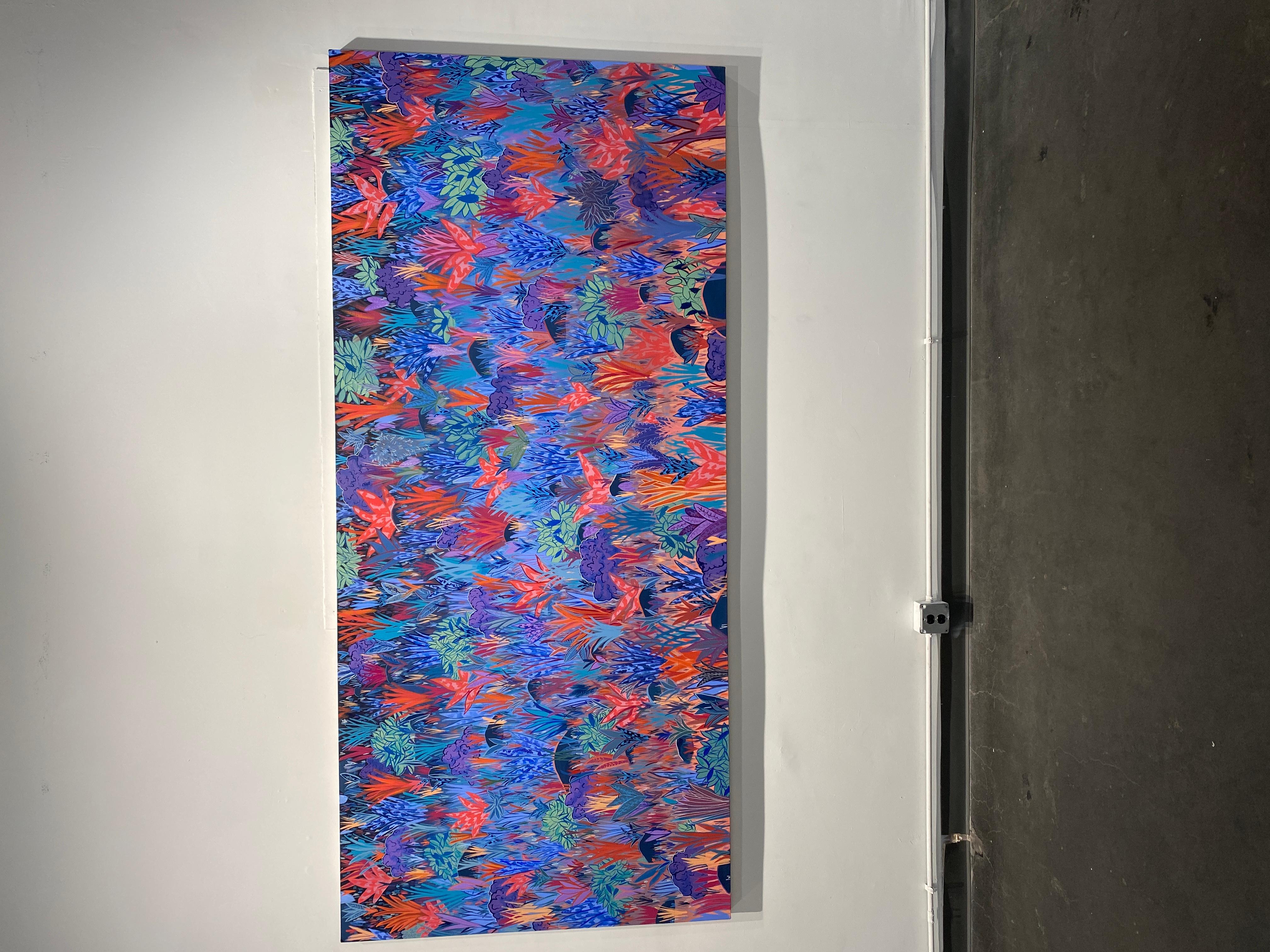 Sunrise Color Field - Painting by Daphne Sweet