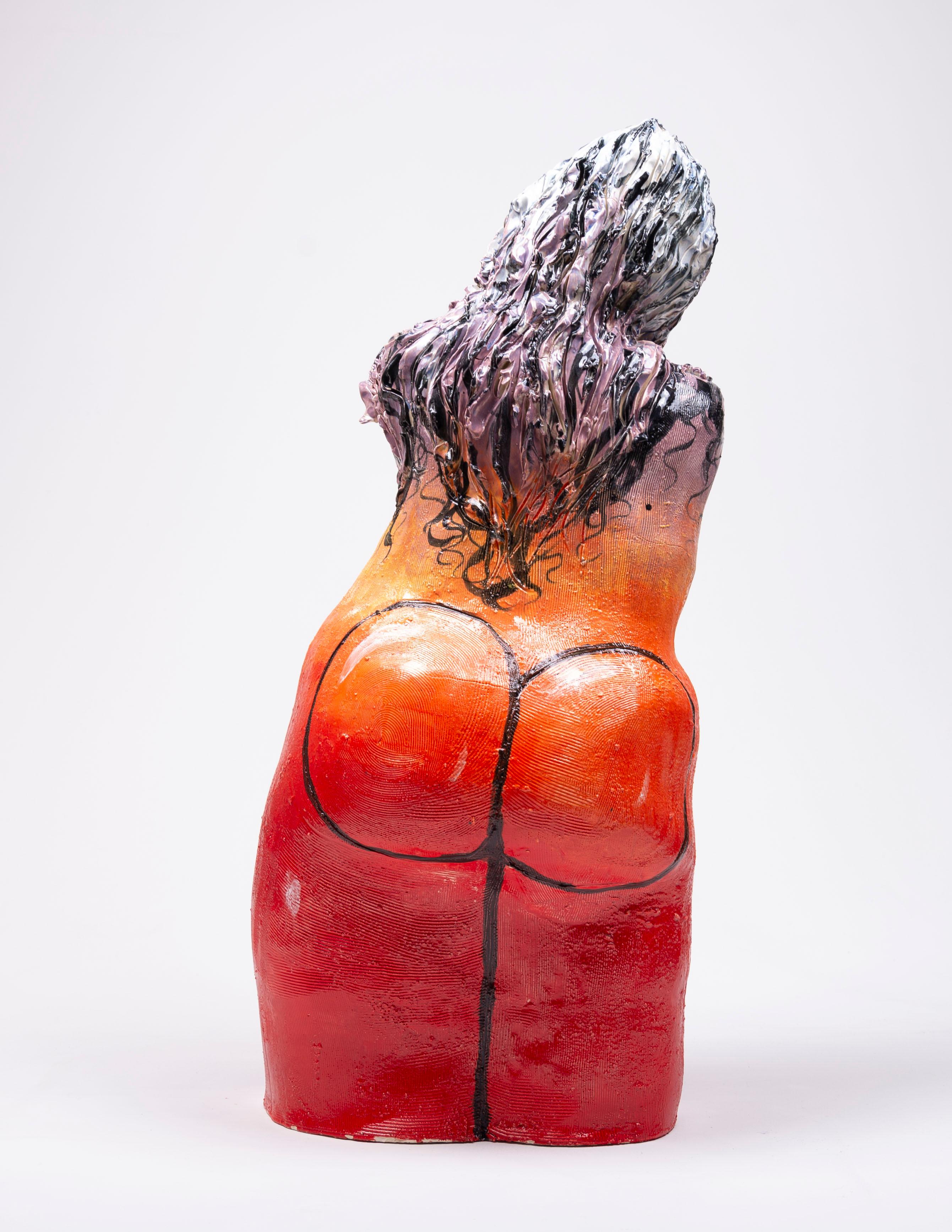 Sunset Bust - Sculpture by Daphne Sweet
