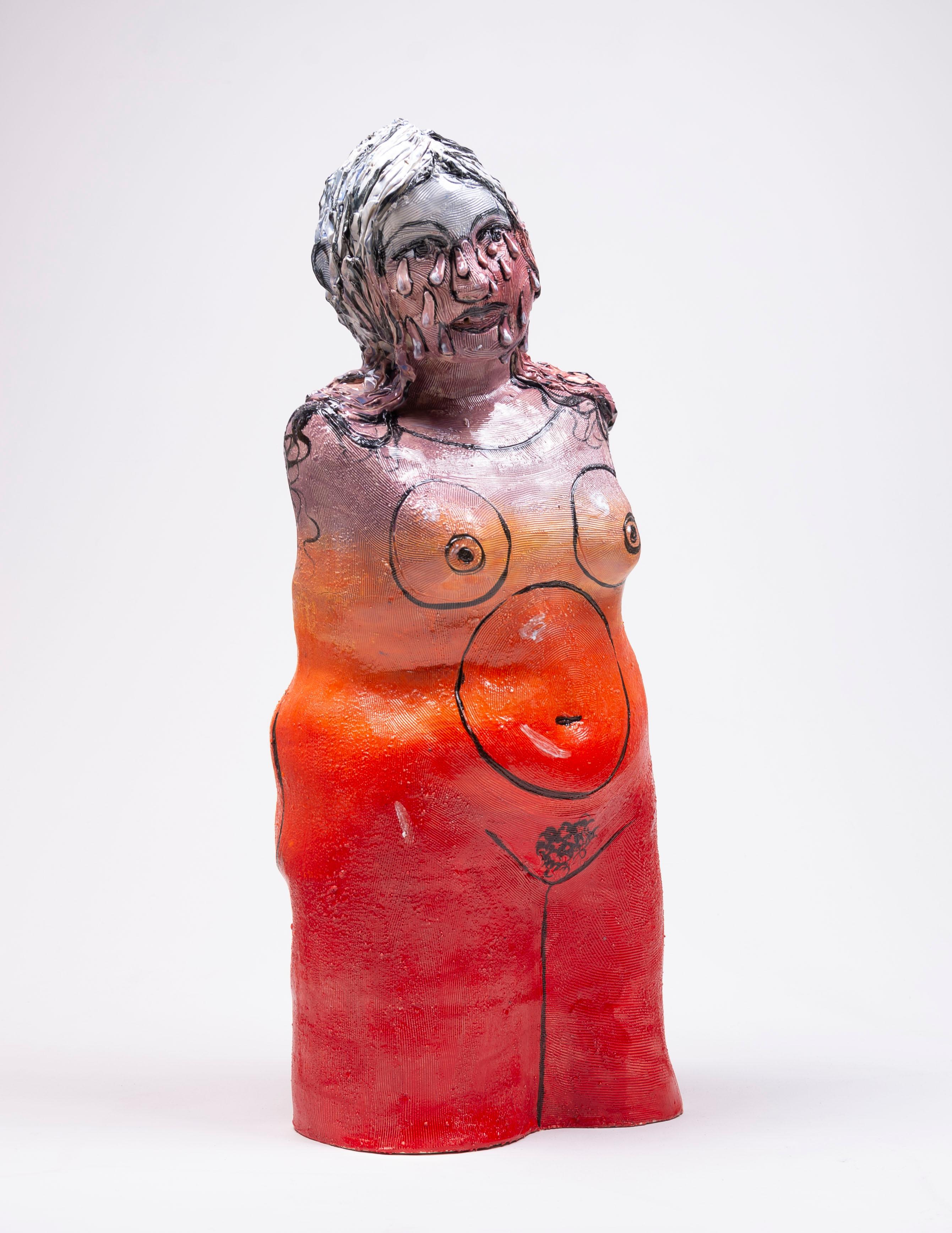 Sunset Bust - Contemporary Sculpture by Daphne Sweet