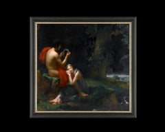 Daphnis and Chloe, after Oil Painting by Neoclassical Artist François Baron