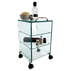 Dappertutto Glass Trolley, Designed by Marco Gaudenzi, Made in Italy 