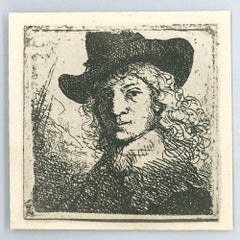 Portrait Of Jan Six - Etching after Rembrandt - 19th Century